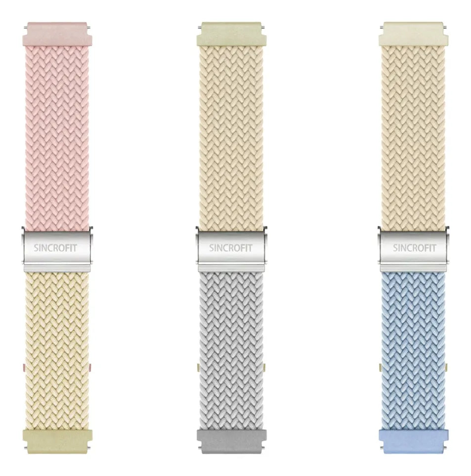 Pulseira Sincrofit Nylon Trançada Pressão