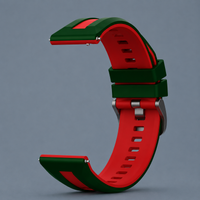 Verde Escuro com Vermelho